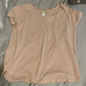 H&M BABY PINK BASIC TEE